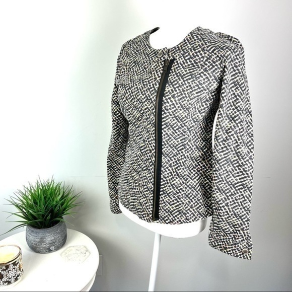 Cabi  jacket womens multicolor geometric print asymmetrical zip up size XS - Picture 2 of 9